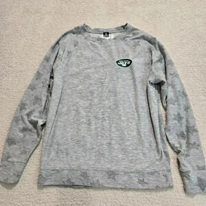 NY Jets Long Sleeve Sleep Tee Women's Size S Stars